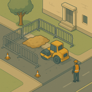 Oplotenie pri mestskej rekonštrukcii s pracovníkmi SH SECURITY